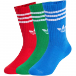 Adidas Laste Trefoil 3-Triibulised poolpikkusega sokid (3-pakk) XS