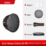 Godox QR-P90 Kiirvabastusega S&uuml;gav Paraboliline Softbox V&otilde;rguga
