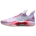 Anta Shock Wave 5 Pro Comfortable Abrasion Resistant Breathable Low top Basketball Shoes Men's Pink Purple 112531119S-1 42.5