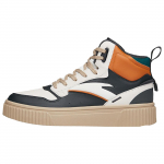 Anta High top Skateboard Shoes Men's White Gray Orange 912248015-3 40.5