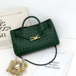 Tehasest otse m&uuml;&uuml;k Vana raha stiilis 2026 Uus ehtsast nahast kott, K&auml;sitsi kootud naiste kott, Crossbody kott-kott, Kaenlakott 29x10x18cm tumeroheline v&auml;rv