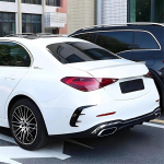 &Otilde;hutusava K&uuml;ljel&otilde;hkujaga Spoileriga Kattekate Tagumine Kaitseraud Mercedes Benz C-klassile W206 -2024 Tarvikud must