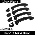 for Volkswagen VW Golf Plus MK5 MK6 CrossGolf 2004~2014 Gloss Black Door Handle Cover Car Styling Accessories Stickers 2009 2011 2Handle 1Keyhole black