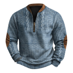 Meeste Retro Casual gradienttr&uuml;kiga kampsun XXXL gray