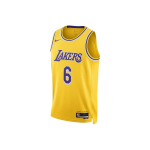 Nike xNBA Lakers LeBron James Nr. 6 S&auml;rk Unisex Kollane S