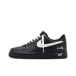 Nike Air Force 1 Slip Resistant, Abrasion Resistant, Height Increasing Low top Skateboard Shoes Unisex Black White FZ0627-010(Team577-) 43 black
