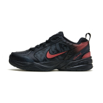 Nike Air Monarch 4 Vintage Classic Low top Chunky Sneakers Unisex Black Red 415445-001(Team196-) 40 black