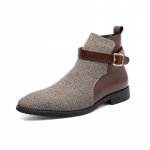 Moodsad talvised meeste Chelsea saapad Briti stiilis libisevad nahast trend mees vabaaja pahkluusaapad sinised k&otilde;rge s&auml;&auml;rega vabaajajalatsid suur suurus 38