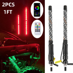 2 tk 1FT LED-lipukepid, puldiga lipumasti antennide kepid, UTV, ATV, maastikus&otilde;idukite, veoautode, liiva, liivak&auml;ru, RZR jaoks