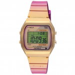 Klassikaline Digitaalne T80 3 ATM Veekindel Roosa Unisex [TIMEX] Kell, Kvarts, Vastupidav, Plastik, Ketas, TW2V74400, [Ehtne] roosa