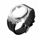 Casio GMA-S2100 Modifikatsioonikomplekt Naiste roostevabast terasest kellakarp Rihm Kummist k&auml;ev&otilde;ru Tamm GMA S2100 Modifitseeritud metallist kellarihma komplekt For GMA-S2100 series