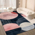 P&otilde;hjamaise roosa geomeetriline vaip libisemiskindel luksuslik vaip elutuppa, diivani ette, magamistuppa, p&otilde;randamatt, moodsaks kodu sisustuseks 80x120cm gray