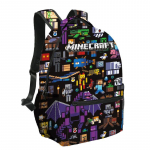 Minecrafti seljakott Suure mahutavusega Lihtne disain Mitmev&auml;rviline 40 x 30 x 17 cm Lastele Teismelistele Koolikott