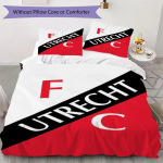 f c utrecht Muster Voodipesu Tekikott Tekikoti Kate Padjap&uuml;&uuml;r Kodu Dekoratsioon S&uuml;nnip&auml;evakingitus (1 * tekikott + 2 * padjap&uuml;&uuml;ri ilma s&uuml;damikuta)42 135x200cm