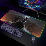 H-Hunt-Showdown M&auml;nguri Hiirematt M&auml;nguri RGB Lauamatt Klaviatuurimatt M&auml;nguri S&uuml;learvutid LED Hiirematt Lauakaitse Anime Hiiremattid RGB600x300x3mm