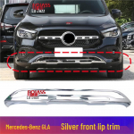 Mercedes GLA tagumise kaitseraua galvaanilise h&otilde;bedase liistuga - Sobib GLA180, GLA200, GLA220 jaoks (W247) Kroomriba Front Lip Bar Trim Silver [Brand]