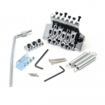 Floyd Rose Elektrilise Kitari Tremolo Sild Kahekordne Lukustuss&uuml;steem Vasakuk&auml;eline Must / H&otilde;bedane