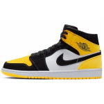 Air Jordan 1 Mid SE Yellow Toe Meeste tossud Must Must-Tour-Kollane-Valge 852542-071 41 yellow