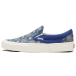 Vans Classic Slip-On 98 DX Anaheim Factory - Plaadimustriga Unisex TOSSUD Sinine Limoges VN0A5KX8B0S 43