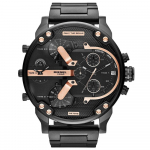 Diesel DZ7312 The Daddies Kronograaf Nelja ajatsooniga sihver Meeste k&auml;ekell 57mm must