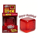 Dr Pepper x NeeDoh Nice Cube Squishy Stressileevendusm&auml;nguasi, Pehme pigistatav Fidget-kuubik lastele ja t&auml;iskasvanutele, &Auml;revust leevendav sensoorne m&auml;nguasi black