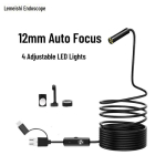 3-in-1 veealune/WIFI endoskoop: 15/20/30m Kaamera kalastuseks ja t&ouml;&ouml;stuslike torude kontrolliks Universal WIFI black