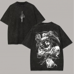 Toji Fushiguro T-s&auml;rk Jujutsu Kaisen Inverted Spear T-s&auml;rk Vintage Pesuga &Uuml;lem&otilde;&otilde;duline Retro Anime Harajuku Meeste Streetwear Riided XL