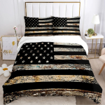 Rahvuslipp Tekikott Komplekt King Suurus Loov Ameerika Lipu Voodipesukomplekt Teismelistele T&auml;iskasvanutele Mikrokiust Tekikott Retro Voodikomplektid 135x200cm