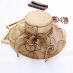 Naiste Kentucky Derby kirikum&uuml;ts Kleit Fascinator Pruudi Organza Teepeo Pulmam&uuml;ts