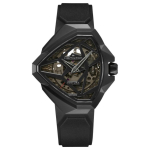 HAMILTON Adventure Series Automaatne Mehaaniline Liikumine 50 Meetrit Veekindel Meeste 51*47mm Skelettkettaga Roostevabast Terasest Korpus Kummirihm H24645330 teemant