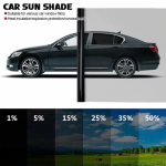 3*0,5M Autoakna Privaatsuskile P&auml;rlkleebisega Auto Vin&uuml;&uuml;l Anti-Look Klaasikleeps Kiled Keraamiline P&auml;ikese UV-kaitse P&auml;ikesekaitse 5Percent VLT