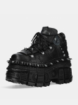 2025 Uued Punk stiilis Naiste Kingad Paelad Kontsa K&otilde;rgus 10CM Platvorm Kingad Naine Metallist Kaunistus Naiste Tossud Gooti Pahkluu Rock Saapad 35 black