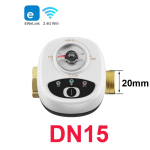 Nutikas WiFi veeklapp Intelligentsed gaasikontrollerid DN15/DN20/DN25 EweLinki rakenduse juhtimine Taimer Kastmise tugi Alexa Google Home DN15 white