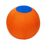 R&otilde;&otilde;mus pall kaitsekatte ja pumbaga Koerpall, et hoida neid h&otilde;ivatud Collie, Lambakoera ja k&otilde;igi karjat&otilde;ugude jaoks orange