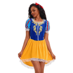 H&auml;mmastav T&auml;iskasvanute Lumivalgekese Halloweeni Kleit Cosplay Riietus T&auml;iuslik Rollim&auml;nguks L blue