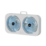Kahepealine USB-ventilaator 360&deg; p&ouml;&ouml;rlevate tiivikutega Seinale kinnitatav v&otilde;i eraldiseisev disain Laetav ventilaator kontorisse, magamistuppa, v&auml;li&uuml;ritustele, telkimiseks white