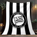 1 tk Sturm Grazi embleemiga tr&uuml;kitud pehme flanellplekk t&auml;iskasvanute magamistoa, elutoa, diivani, telkimise, reisimise, f&auml;nnide kingituste, j&otilde;ulukingituste jaoks 150x200cm
