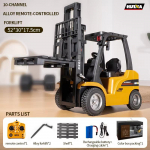 Uus RC Forklift 2,4G suur simulatsiooniga poissmudel, 8-kanaliline simulatsioonisulamist versioon Laste m&auml;nguasi Lahe heli ja valgus kuni 47 cm poiste kingitus 1 Battery