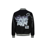 Evisu Kulliga Tikitud Commuter Letter Baseball Jakk Meeste jakid 2EAGNM3JK5209OSWQ M gray