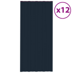Katusepaneel 12 tk Antratsiit 100 x 45 cm Tsingitud teras
