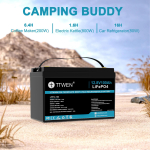 TTWEN 12V 100Ah LiFePO4 aku ilma Bluetoothita