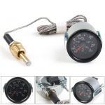 2 52MM Mehaaniline 40-130℃/110-265℉ Vee temperatuurim&otilde;&otilde;tur 12V Vee temperatuurim&otilde;&otilde;tur Kollane valgus Auto m&otilde;&otilde;dik anduriga NPT 1/2 nagu n&auml;idatud v&auml;rv