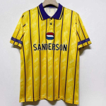 Retro 1993-95 Sheffield Wednesday v&otilde;&otilde;rsil jalgpallis&auml;rk meestele l&uuml;hikeste varrukatega jalgpallivorm bambuskiud XXL kollane