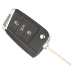 Kaugjuhtimispuldi korpus Volkswagen VW Golf Polo T-CROSS 2017- Skoda Seat Hu162t 3Nupuga V&otilde;tmeta Kest 1Pcs gray