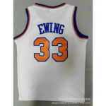 Tikitud New York Knicks Korvpallivorm 33 Ewing F&auml;nnitooted Mehed Naised S&uuml;gis Talv Medium blue
