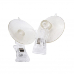 2 tk L&auml;bipaistvast plastikust seina iminapa klambrid Klambrid Tugev imemisklambri klamber