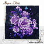 Teemantmaal Roos Teemanttikandid Lilled Ristpistes T&auml;isruudukujuline Vaigust Teemantmosaiik 20*20 cm