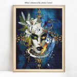 5D-teemantmaali portree t&auml;is&uuml;mar naiste teemanttikandid pilt kivist teemant 20X30