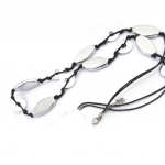 Les Tr&eacute;sors De Lily [E7212] - Sautoir Collier Cr&eacute;ateur 'Kilimanjaro' Noir Gris Argent&eacute; h&otilde;be