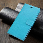 Classic Book Flip PU nahast rahakoti telefoni&uuml;mbrise kate Samsung A04 A14 A24 A34 A54 jaoks Xiaomi Redmi 12C 12 10C 9 9A 9AT 9C M&auml;rkus 12 11 Pro+ 5G 11s 10 XiaoMi Mi 8 sinine